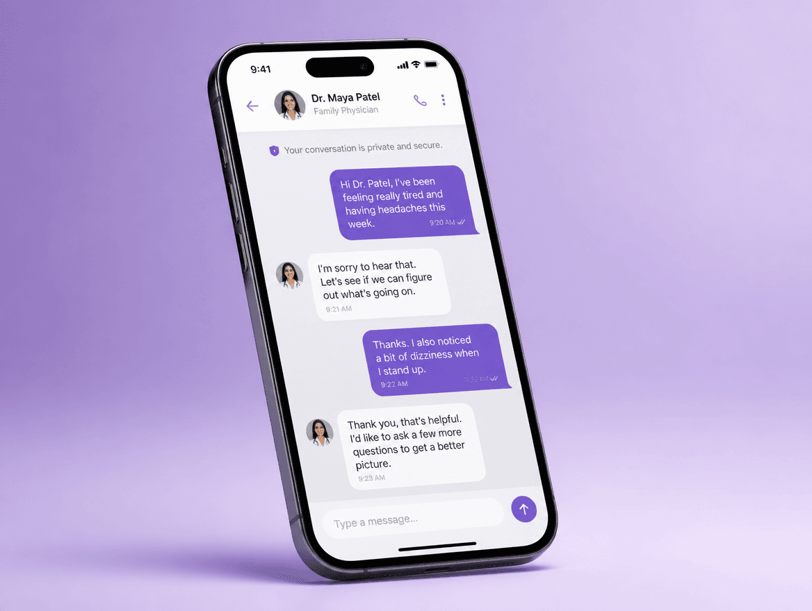 Online chat with your Kina clinician