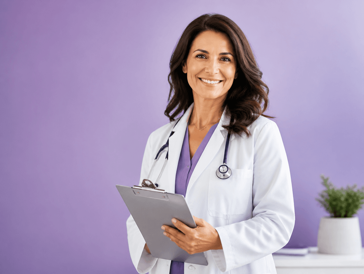 Licensed clinician reviewing your weight loss plan