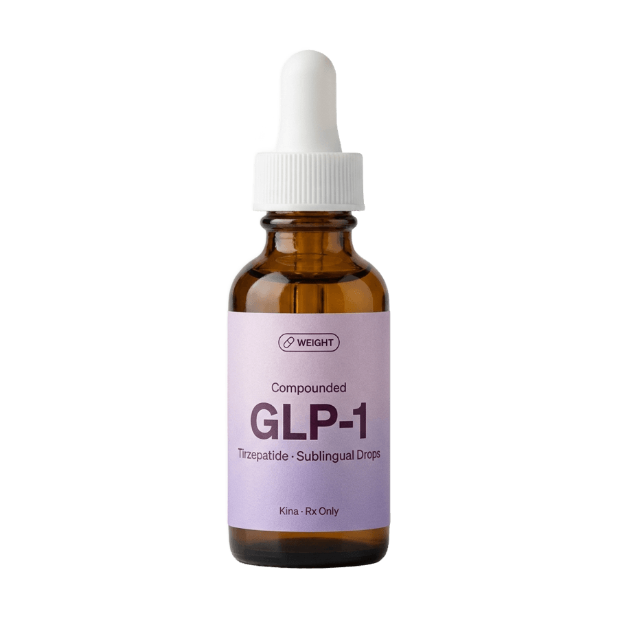 Compounded GLP-1 sublingual dropper bottle